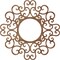 Ekena Millwork Reims Wood Fretwork Pierced Ceiling Medallion, Walnut, 40"OD x 15 1/4"ID x 1/4"T CMWP40X40X0250REWA - alternate 2